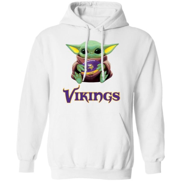 Minnesota Vikings Hug Baby Yoda Shirt