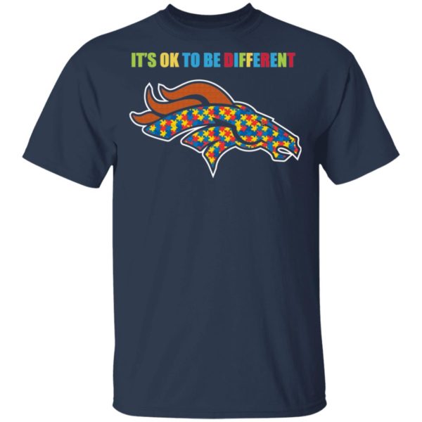 It’s Ok To Be Different Denver Broncos Autism Shirt