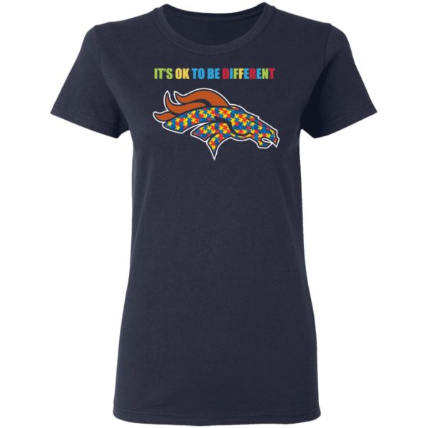 It’s Ok To Be Different Denver Broncos Autism Shirt