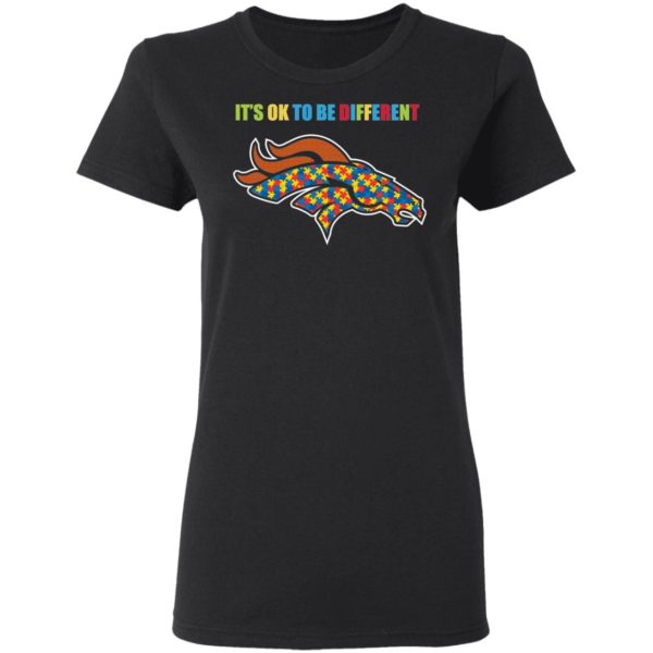 It’s Ok To Be Different Denver Broncos Autism Shirt