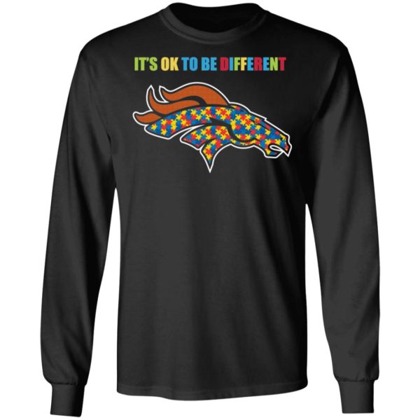 It’s Ok To Be Different Denver Broncos Autism Shirt