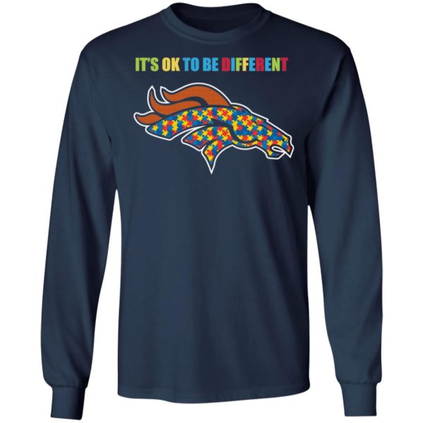 It’s Ok To Be Different Denver Broncos Autism Shirt