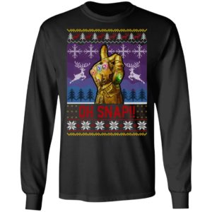 Oh Snap Thanos Ugly Christmas Sweatshirt