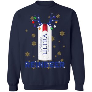 Michelob Ultra Superior Light Beer Reinbeer Christmas Sweatshirt