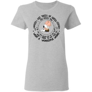 Louis Armstrong What A Wonderful World Snoopy & Peanut Shirt