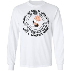 Louis Armstrong What A Wonderful World Snoopy Peanut Gift Shirt, hoodie,  sweater, long sleeve and tank top