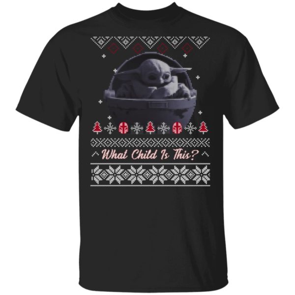 Baby Yoda Star Wars What The Child Is This Christmas Sweatshirt