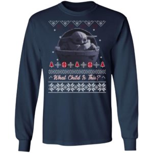 Baby Yoda Star Wars What The Child Is This Christmas Sweatshirt image Baby Yoda Star Wars What The Child Is This Christmas Sweatshirt