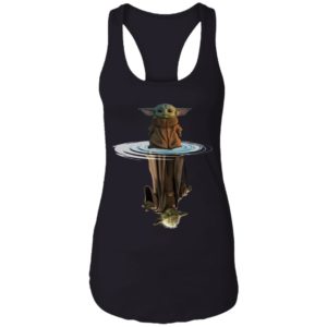 Baby Yoda and Master Yoda Water Reflection Shirt image Baby Yoda and Master Yoda Water Reflection Shirt