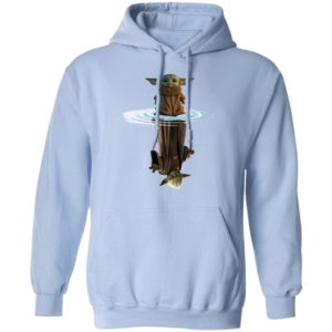 Baby Yoda and Master Yoda Water Reflection Shirt image Baby Yoda and Master Yoda Water Reflection Shirt