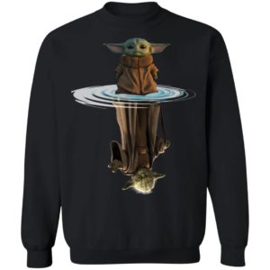 Baby Yoda and Master Yoda Water Reflection Shirt image Baby Yoda and Master Yoda Water Reflection Shirt