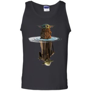 Baby Yoda and Master Yoda Water Reflection Shirt image Baby Yoda and Master Yoda Water Reflection Shirt
