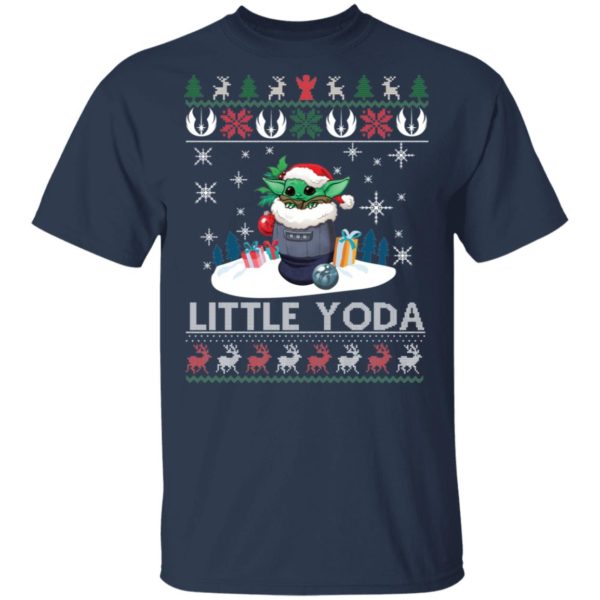 Baby Yoda Santa Little Yoda Ugly Christmas Shirt