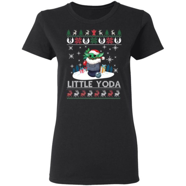 Baby Yoda Santa Little Yoda Ugly Christmas Shirt