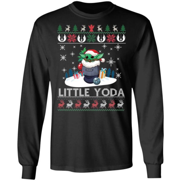 Baby Yoda Santa Little Yoda Ugly Christmas Shirt