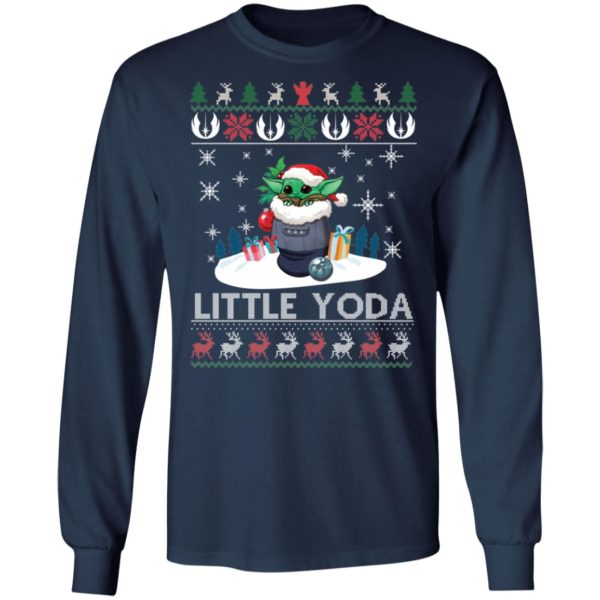 Baby Yoda Santa Little Yoda Ugly Christmas Shirt