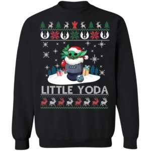 Baby Yoda Santa Little Yoda Ugly Christmas Shirt image Baby Yoda Santa Little Yoda Ugly Christmas Shirt