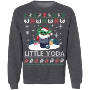 Baby Yoda Santa Little Yoda Ugly Christmas Shirt image Baby Yoda Santa Little Yoda Ugly Christmas Shirt