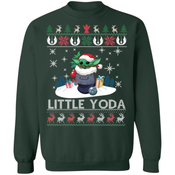 Baby Yoda Santa Little Yoda Ugly Christmas Shirt