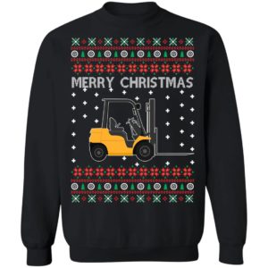 Merry Christmas Forklift Ugly Sweater image Merry Christmas Forklift Ugly Sweater