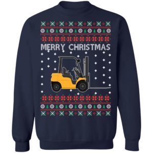 Merry Christmas Forklift Ugly Sweater image Merry Christmas Forklift Ugly Sweater