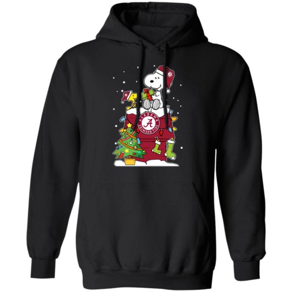 Alabama Crimson Tide Ugly Snoopy Woodstock Christmas Sweatshirt