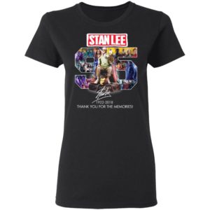 96 Years Of Stan Lee thank you For The Memories Signature Shirt