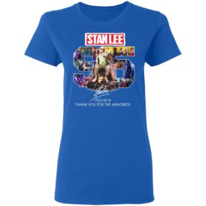 96 Years Of Stan Lee thank you For The Memories Signature Shirt
