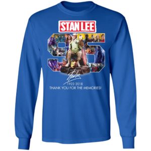 96 Years Of Stan Lee thank you For The Memories Signature Shirt