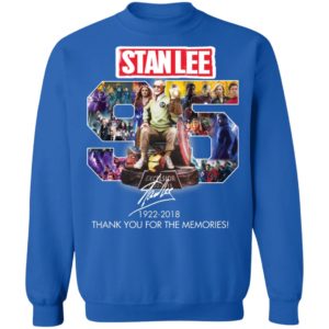96 Years Of Stan Lee thank you For The Memories Signature Shirt