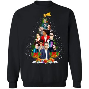 Brendon Urie Christmas Tree Sweatshirt image Brendon Urie Christmas Tree Sweatshirt