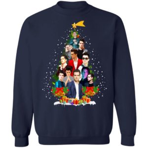 Brendon Urie Christmas Tree Sweatshirt image Brendon Urie Christmas Tree Sweatshirt