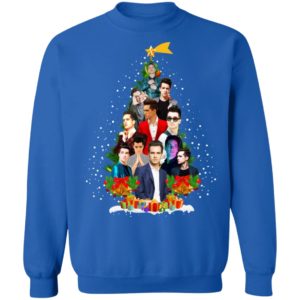 Brendon Urie Christmas Tree Sweatshirt image Brendon Urie Christmas Tree Sweatshirt