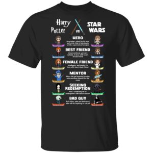 Harry Potter vs Star Wars Character Shirt