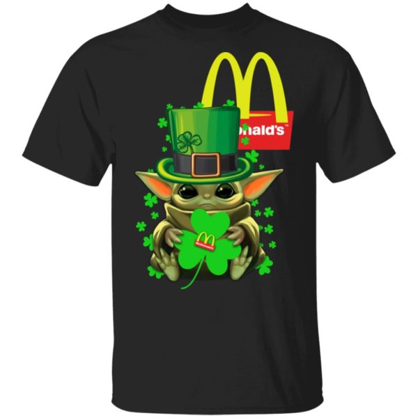 Baby Yoda McDonalds Shamrock St. Patrick's Day Shirt