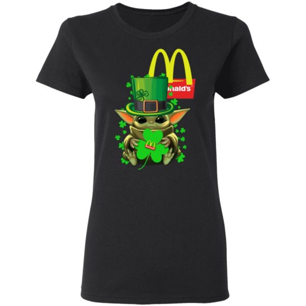 Baby Yoda McDonalds Shamrock St. Patrick's Day Shirt