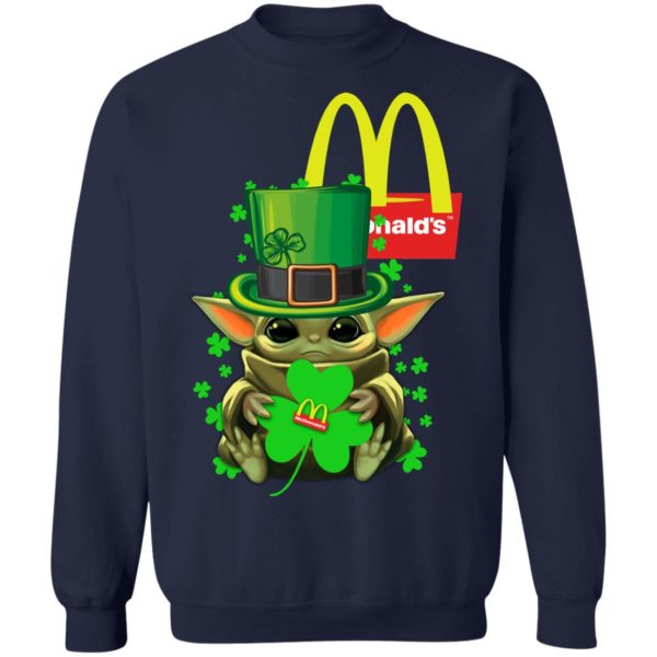 Baby Yoda McDonalds Shamrock St. Patrick's Day Shirt