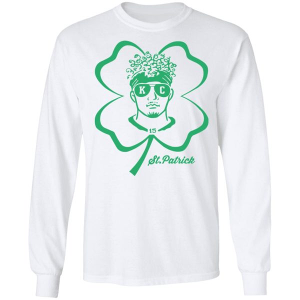 Happy St Patrick's Day 15 Patrick Mahomes Kansas City Chiefs Shirt