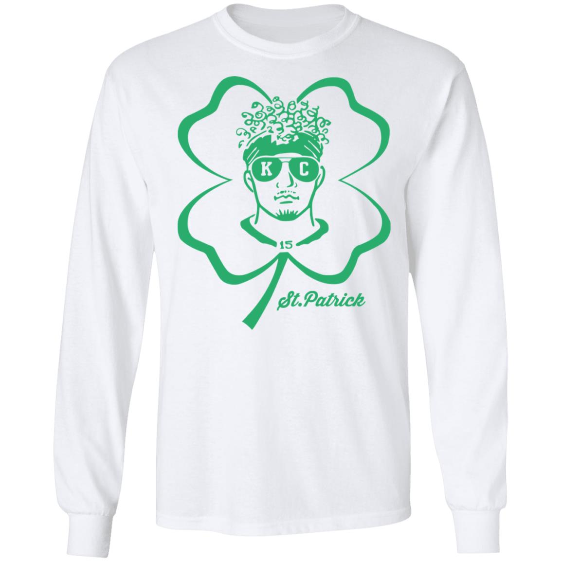 Happy St Patricks Day 15 Patrick Mahomes Kansas City Chiefs shirt - Trend T  Shirt Store Online