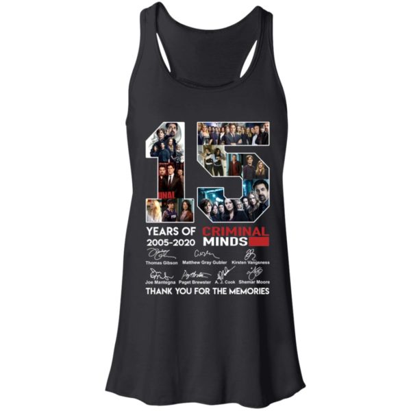15 Years Of Criminal Minds 2002 2020 Thank You For The Memories Shirt
