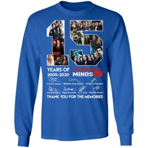 15 Years Of Criminal Minds 2002 2020 Thank You For The Memories Shirt image 15 Years Of Criminal Minds 2002 2020 Thank You For The Memories Shirt