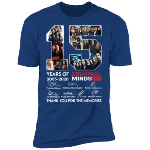 15 Years Of Criminal Minds 2002 2020 Thank You For The Memories Shirt image 15 Years Of Criminal Minds 2002 2020 Thank You For The Memories Shirt