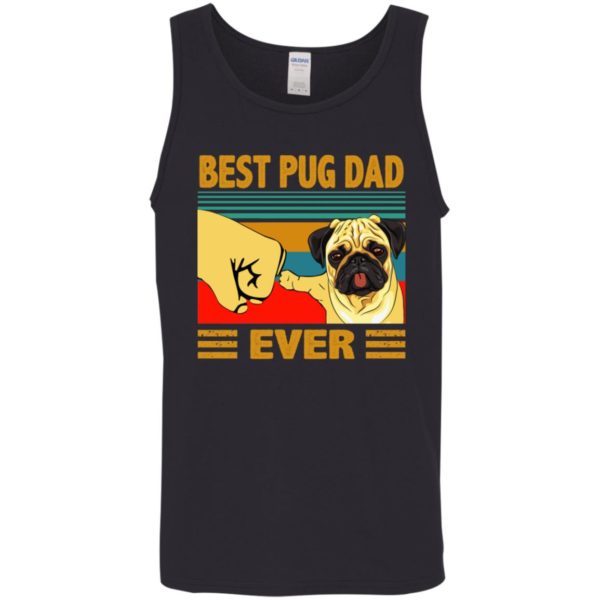 Best Pug Dad Ever Retro Vintage Shirt