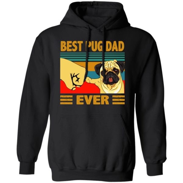 Best Pug Dad Ever Retro Vintage Shirt