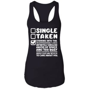 Staring Into The Incomprehensibly Large Infinitely Endless Abyss Of Space Ladies Shirt