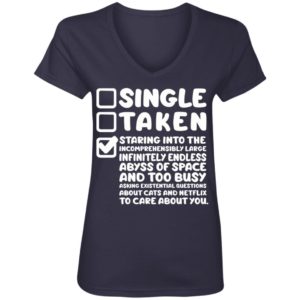 Staring Into The Incomprehensibly Large Infinitely Endless Abyss Of Space Ladies Shirt