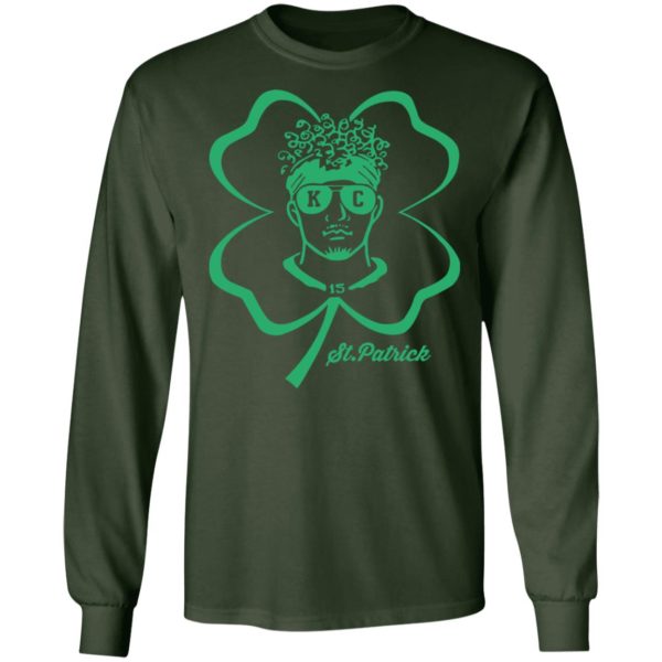 Happy St Patrick's Day 15 Patrick Mahomes Kansas City Chiefs Shirt