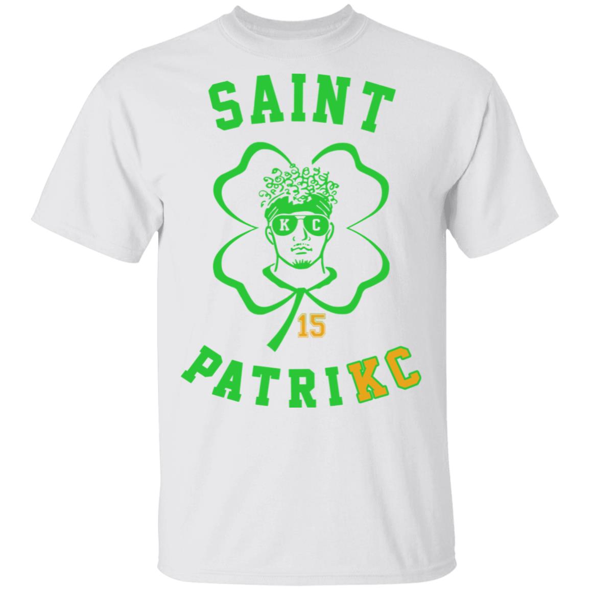 Official 15 Patrick Mahomes Kansas City Chiefs St. Patrick's day shirt