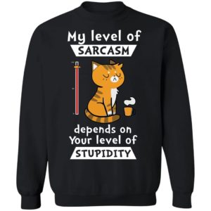 My Level Of Sarcasm Depends On Your Level Of Stupidity Shirt