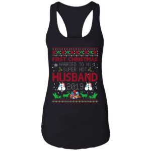 First Christmas Married To My Super Hot Husband 2019 Shirt image First Christmas Married To My Super Hot Husband 2019 Shirt